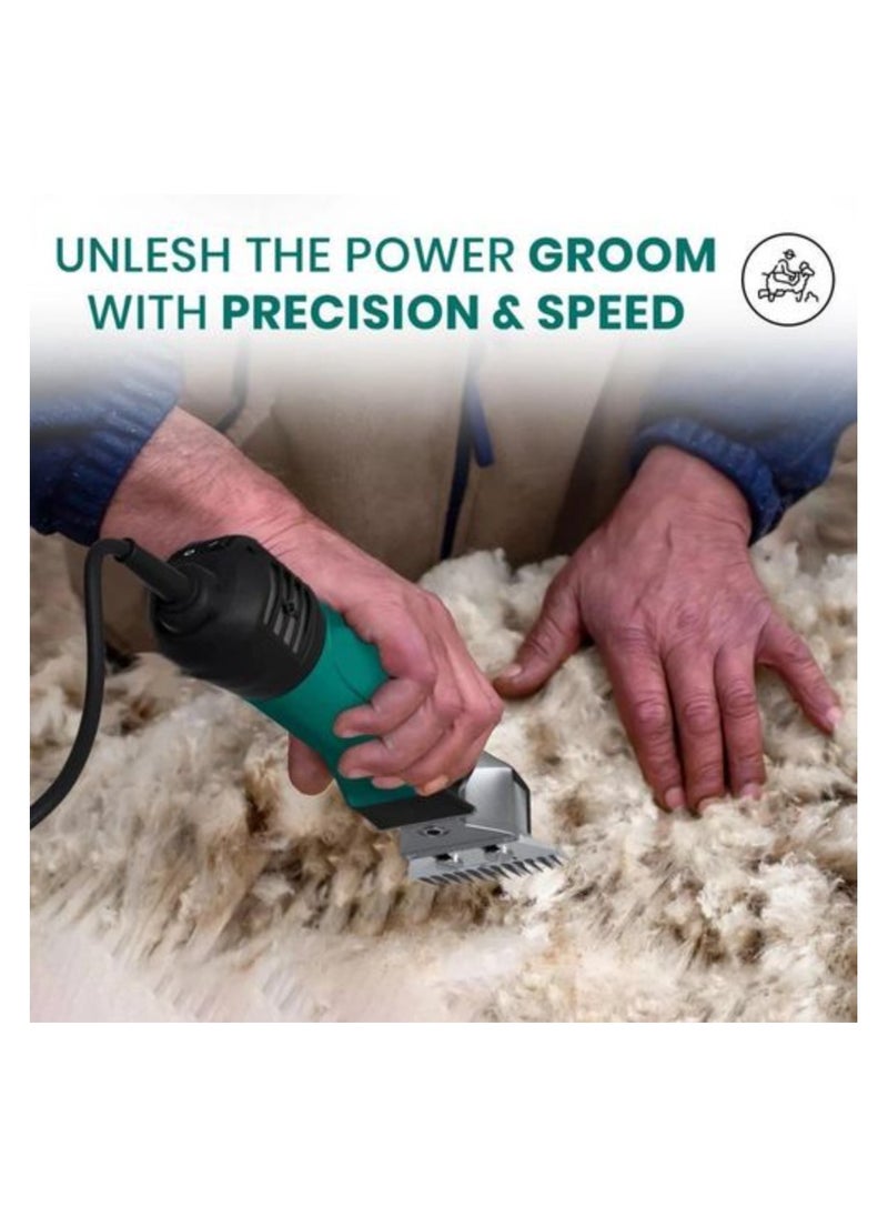 VGR - V-816 Professional Sheep-Goat Hair Cutting Clipper, Green Pet Hair Trimmer - Image 1