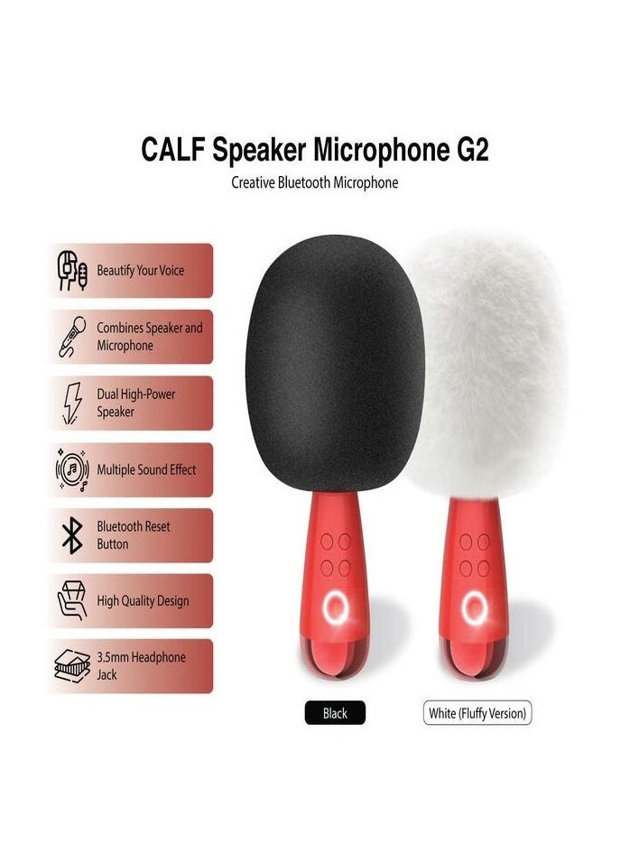 CALF - CALF Speaker Microphone G2 Bluetooth Wireless Karaoke & Portable Handheld Microphone with Speaker, Duet Mode, Double Fun, Home Entertainment, Carpool Karaoke Machine for Android/iPhone/PC - Image 1