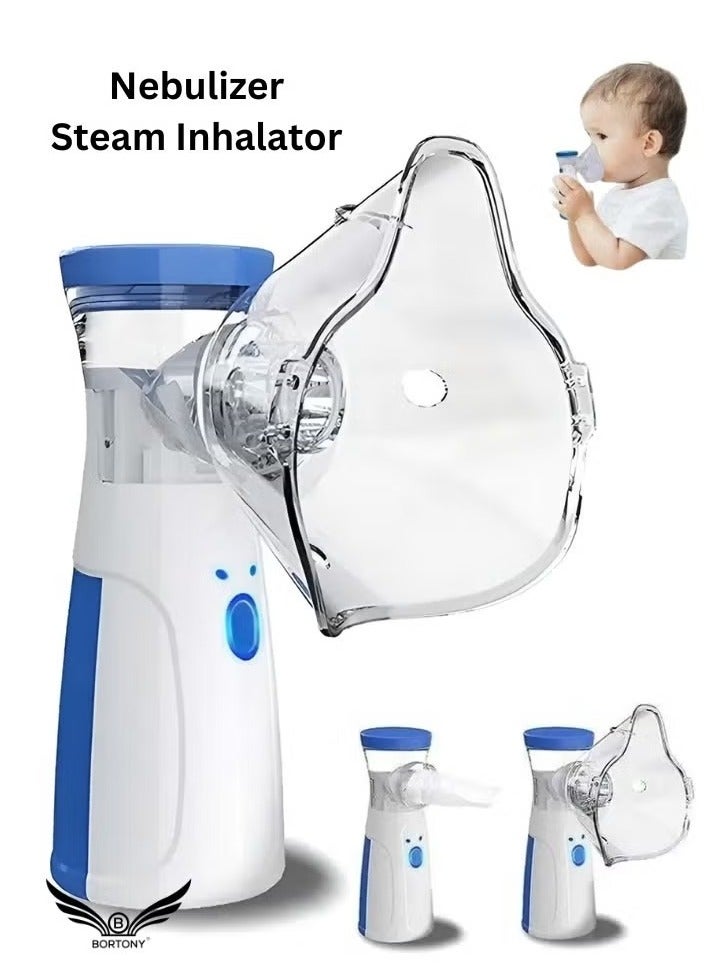 BORTONY Portable Nebulizer Mini Vaporizers Machine Handheld Atomizers for Adults and Children Travel Nebulizer Steam Inhalator - Image 1