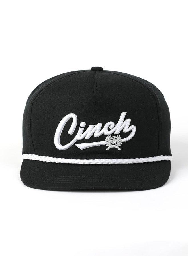 Cinch Black Flexfit Embroidered Rope Logo Cap - Image 2