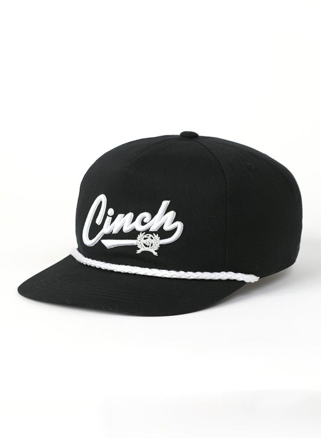 Cinch Black Flexfit Embroidered Rope Logo Cap - Image 1
