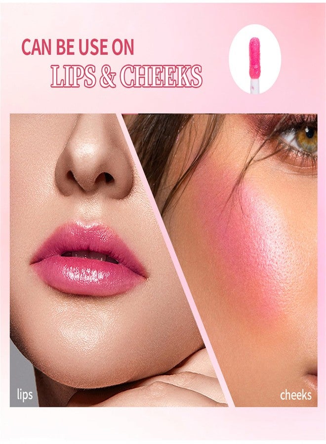 Cappuvini Pink Lip Serum Plump, Color Changing Lip Gloss Magic, Hydrating Lip Glow Oil Plumping Gloss Tinted Lip Balm Lip Care, Lip Plumper Transparent Lip Serum, Hydrating Moisturizing, Nourishing Glossy (1) - Image 5