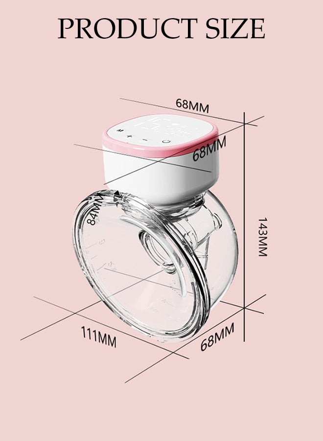 DUNISO مضخة ثدي كهربائية محمولة قابلة للارتداء بدون استخدام اليدين تصميم مريح مع تصميم مضاد للارتجاع 5 أوضاع، 75 مستوى شفط، شاشة LCD، مضخة حليب محمولة لاسلكية قابلة لإعادة الشحن هادئة - Image 4