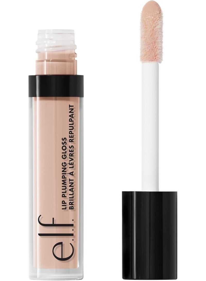 elf Lip Plumping Gloss, Hydrating, Nourishing,Peach Bellini - Image 1