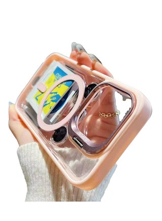 Transparent Magnetic Phone Case with Camera Lens Protection For iPhone 16 Pro Max, Ring Stand, Mag*Safe Compatible with iPhone 16 Pro Max (pink, iPhone 16 Pro Max) - pzsku/ZD607DA32A5B4D0069ECEZ/45/1750957533/71545ac7-8717-48e9-9949-53270fe0df34