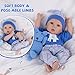 Milidool Lifelike Reborn Baby Dolls Boy 18Inch Baby Soft Body RealisticNewborn Baby Dolls Cloth Body Real Life Baby Dolls with Toy Accessories for Kids Age 3 4 5 6 7 - Image 4