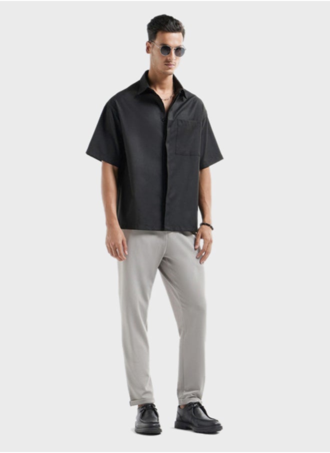 FAV Regular Fit Solid Shirt  - Image 4