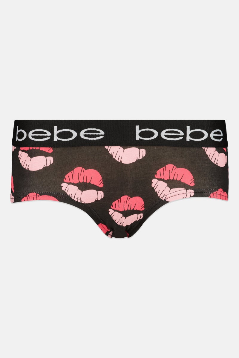 bebe Women 3  Pieces Brand Logo Booty Panties, Multicolor - Image 4