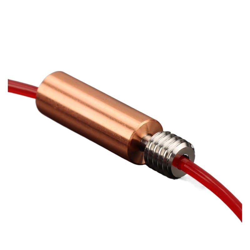 5 PCS Bi Metal Throat Heat Break Titanium Alloy Red Copper All Metal 3D Printer M6 M7 For 1 75mm CR10 V6 Hotend Heated Block Smooth Short - Image 5