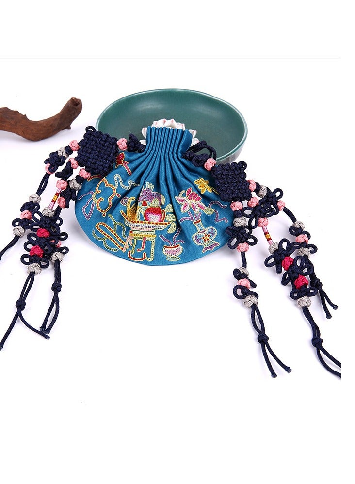 Handmade Su Embroidery Drawstring Bag Style Sachet And Sachet  - Image 1