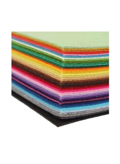 KASTWAVE KASTWAVE Felt Fabric Sheets, Arts Crafts Assorted Colors Squares Textile Fabrics DIY Craftwork for Felt Flowers Felt Coasters Felt Jewelry Felt Stickers 40pcs  - Image 4