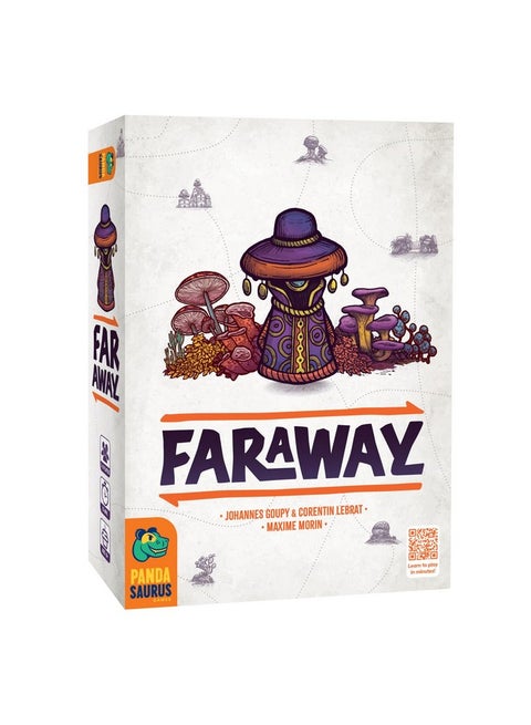 Pandasaurus Games Faraway Card Game - Explore Mysterious Alula! Strategic Region Building with Engaging Gameplay for Adventurers, Ages 10+, 2-6 Players, 15-30 Min Playtime, Made