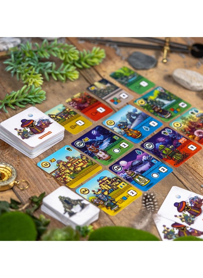 Pandasaurus Games Faraway Card Game - Explore Mysterious Alula! Strategic Region Building with Engaging Gameplay for Adventurers, Ages 10+, 2-6 Players, 15-30 Min Playtime, Made