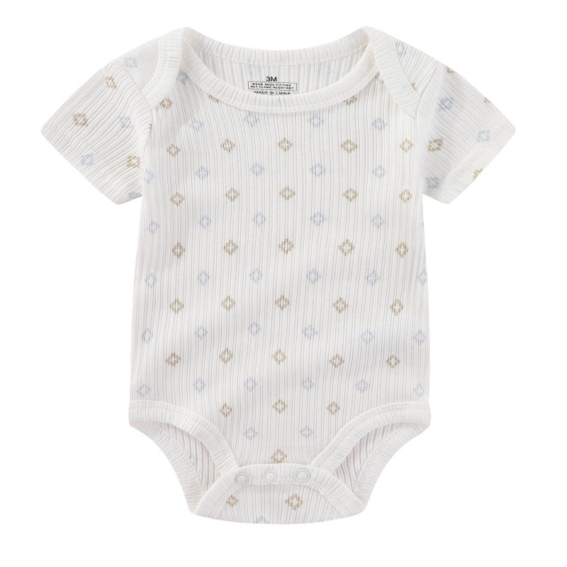 Ruliby Baby Boy Bodysuit and Pant Set Summer Soft Newborn Clothes Outfits 9-12 month - Image 2