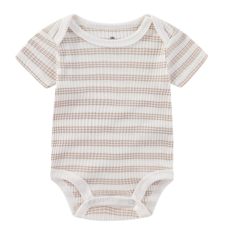 Ruliby Baby Boy Bodysuit and Pant Set Summer Soft Newborn Clothes Outfits 9-12 month - Image 3