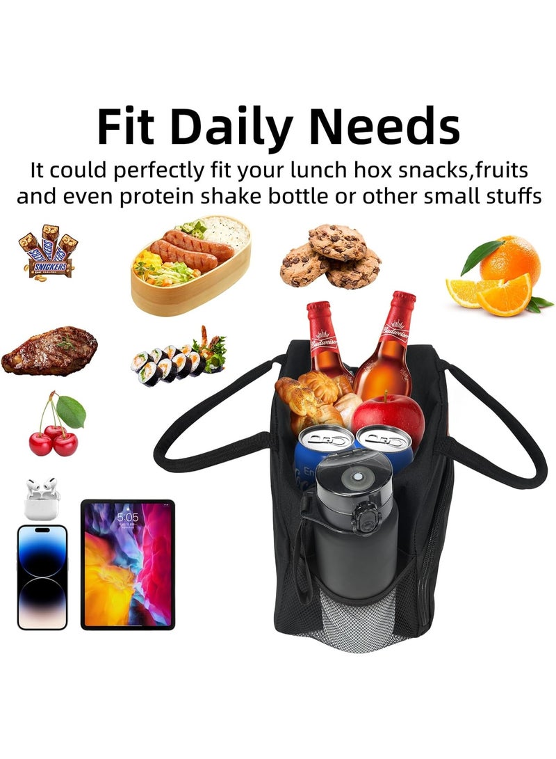 هوميفاي حقيبة غداء معزولة، حقيبة غداء كبيرة السعة، حقيبة حرارية مضادة للماء، حقيبة تيڤين واسعة للوظيفة والمدرسة والنزهات - Image 2