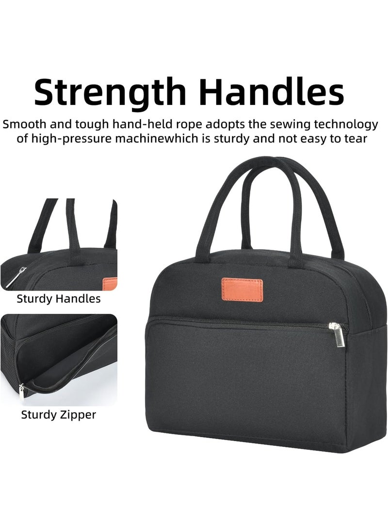 هوميفاي حقيبة غداء معزولة، حقيبة غداء كبيرة السعة، حقيبة حرارية مضادة للماء، حقيبة تيڤين واسعة للوظيفة والمدرسة والنزهات - Image 5