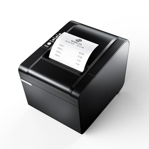 Rongta POS Printer, 80mm USB Thermal Receipt Printer, Restaurant Kitchen Printer with Auto Cutter Support Cash Drawer,USB Serial Ethernet Interface for Windows/Mac/Linux,Do Not Square (RP326) - Image 1