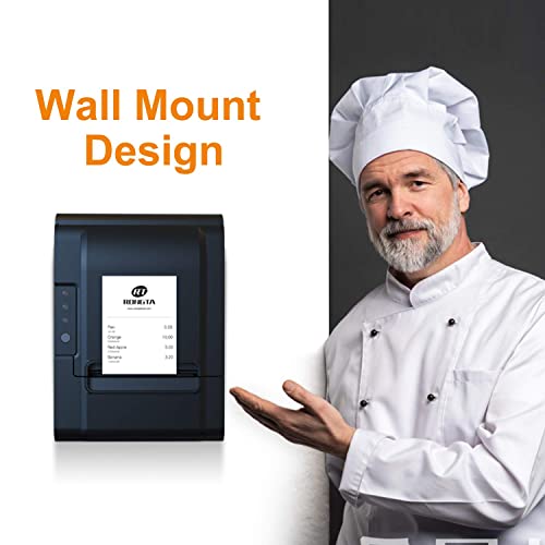 Rongta POS Printer, 80mm USB Thermal Receipt Printer, Restaurant Kitchen Printer with Auto Cutter Support Cash Drawer,USB Serial Ethernet Interface for Windows/Mac/Linux,Do Not Square (RP326) - Image 5
