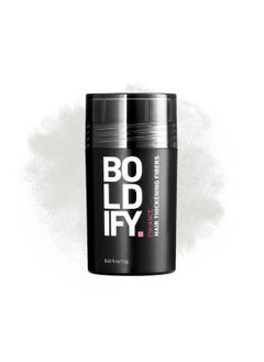 Boldify BOLDIFY Hair Fibers (12g) - Fill In Thinning and Fine Hair for an Instantly Fuller, Thicker Look - 14 Shades for Women & Men - White 