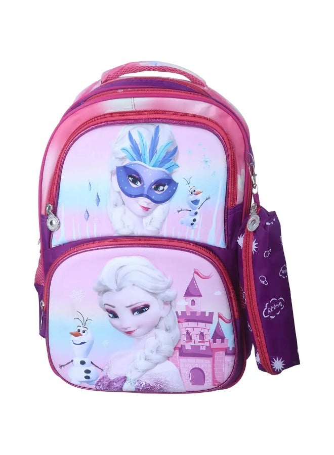 شنطة مدرسية ميكروفيبر للاطفال فاليريو، 14 بوصة، 4 سوستة، 3 قطع - Image 2