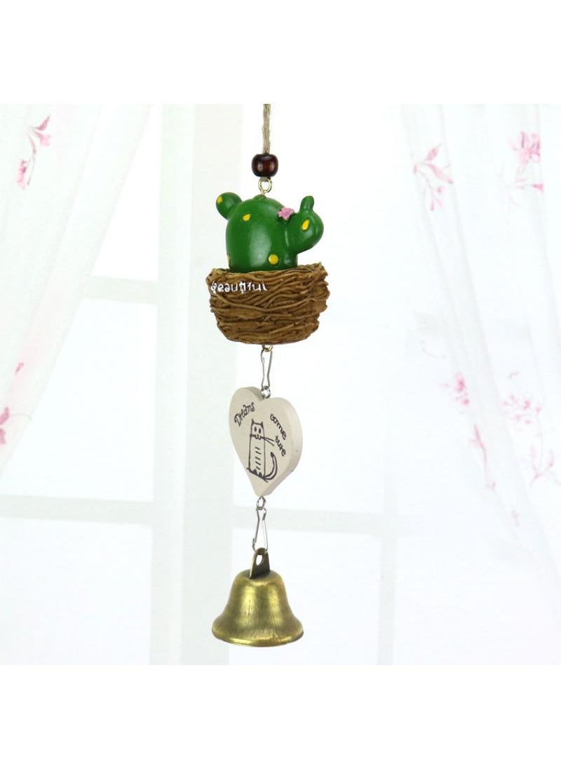 Y&D Potted Fleshy Japanese-style Resin Decoration Wind Bell Hanging Ornaments-Cactus  - Image 3