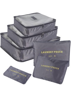 Rock Pow 6Pcs SET Travel Luggage Organizer Packing Cubes Set Storage Bag Waterproof Laundry Bag Traveling Accessories  - Image 1