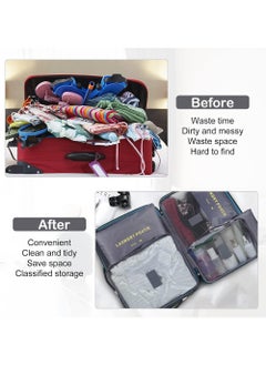 Rock Pow 6Pcs SET Travel Luggage Organizer Packing Cubes Set Storage Bag Waterproof Laundry Bag Traveling Accessories  - Image 4