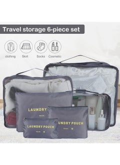 Rock Pow 6Pcs SET Travel Luggage Organizer Packing Cubes Set Storage Bag Waterproof Laundry Bag Traveling Accessories  - Image 3