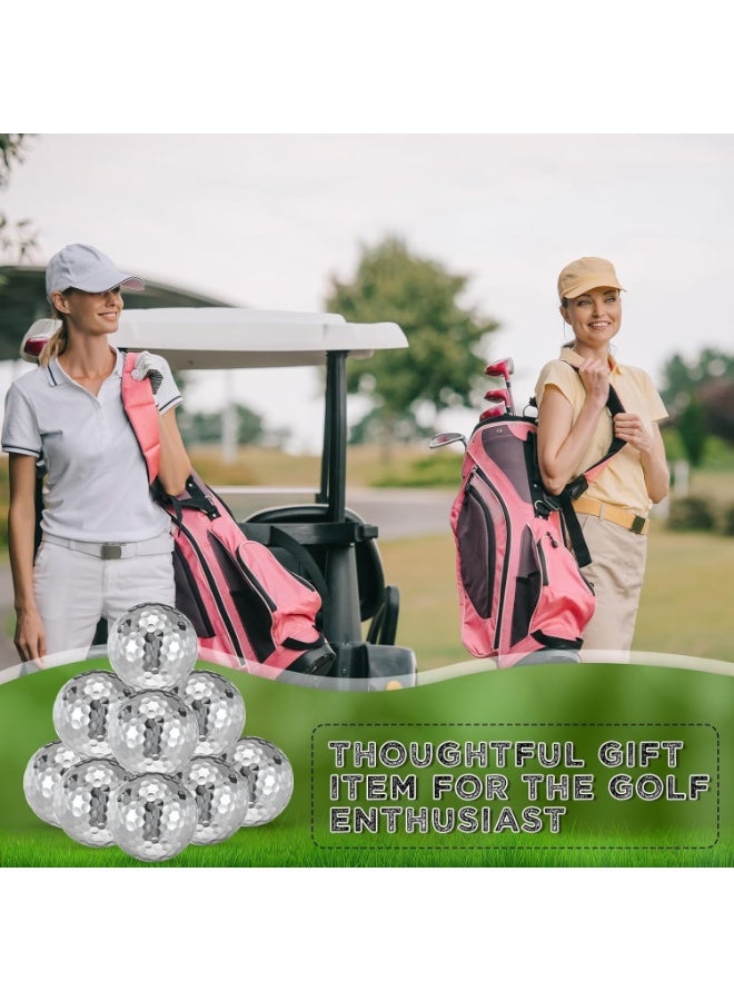 Generic 12pcs Metallic Golf Balls for Women, Women's Golf Balls for Maximum Distance and Straighter Shots, Ideal Gift for Golfer (Color : SILVER) - Image 2