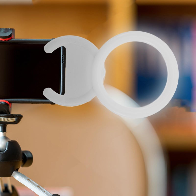 Clip On Selfie Ring Light Portable Rechargeable Adjustable Brightness for Phone Video Makeup - Image 5