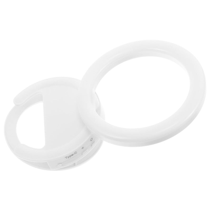 Clip On Selfie Ring Light Portable Rechargeable Adjustable Brightness for Phone Video Makeup - Image 2