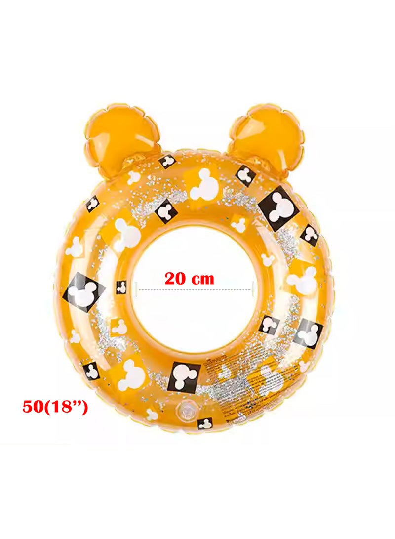 Sainteve Kids Inflatable Swimming Ring with Glitter – 18-Inch Pool Float - Image 2