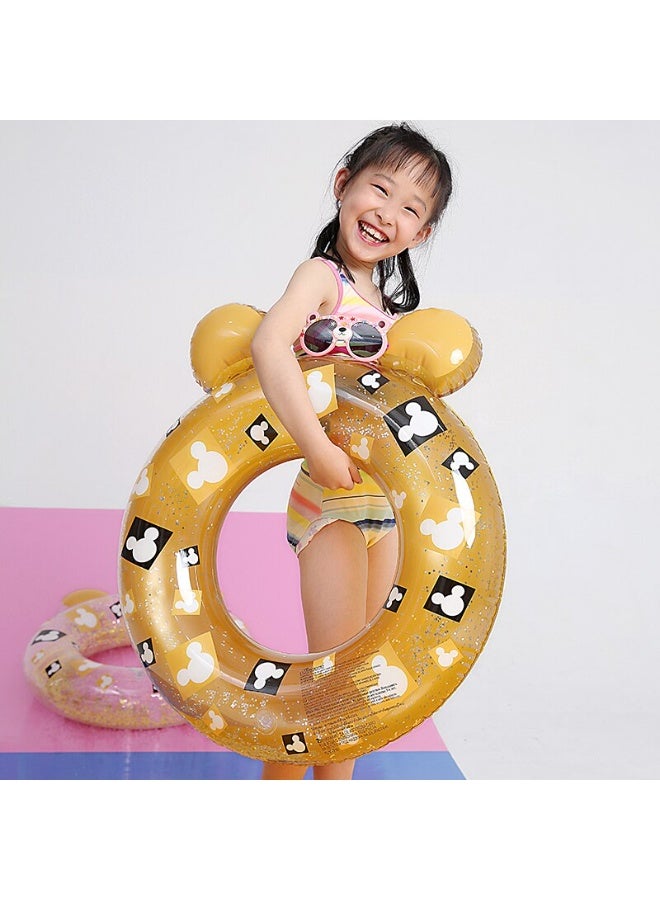 Sainteve Kids Inflatable Swimming Ring with Glitter – 18-Inch Pool Float - Image 3