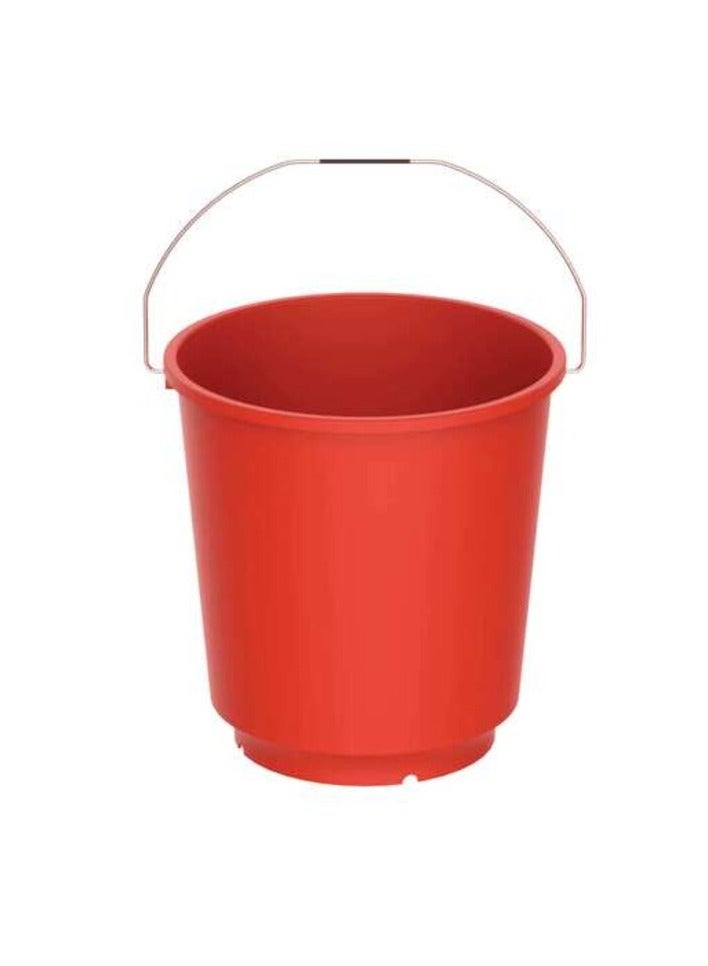 Cosmoplast Round Plastic Bucket With Lid Red 17L - Image 1