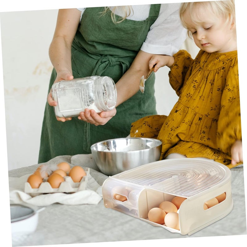 Egg Carton Storage Box Fridge Storage Bins Thickened Tray Reusable Box for Kitchen - Image 4