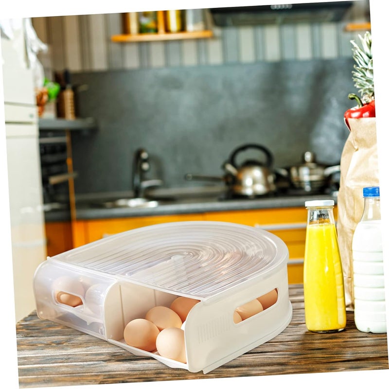 Egg Carton Storage Box Fridge Storage Bins Thickened Tray Reusable Box for Kitchen - Image 5