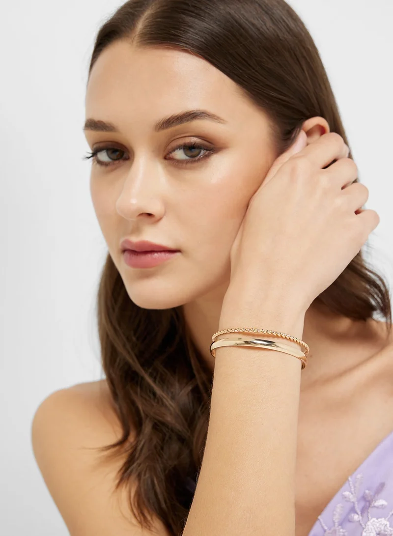 ELLA Layered Cuff Bangle