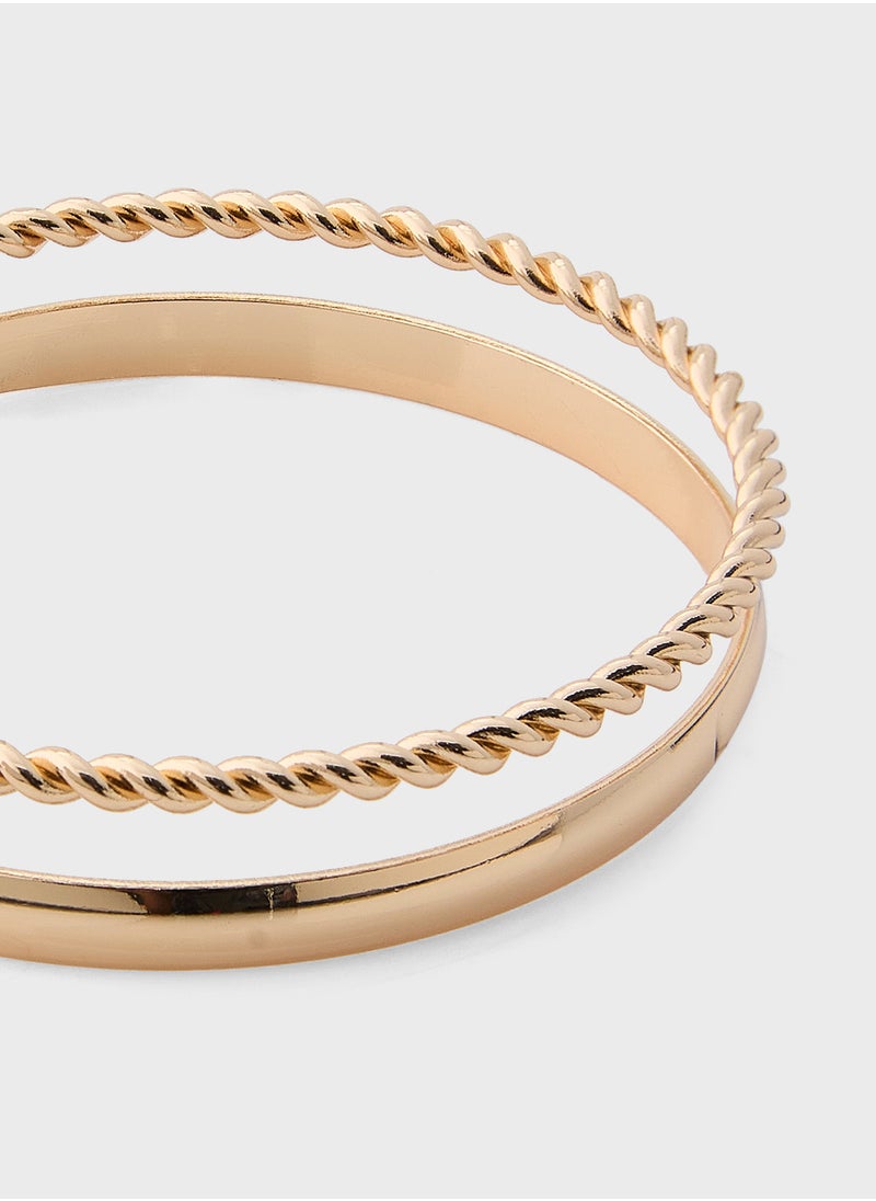 ELLA - Layered Cuff Bangle - Image 1