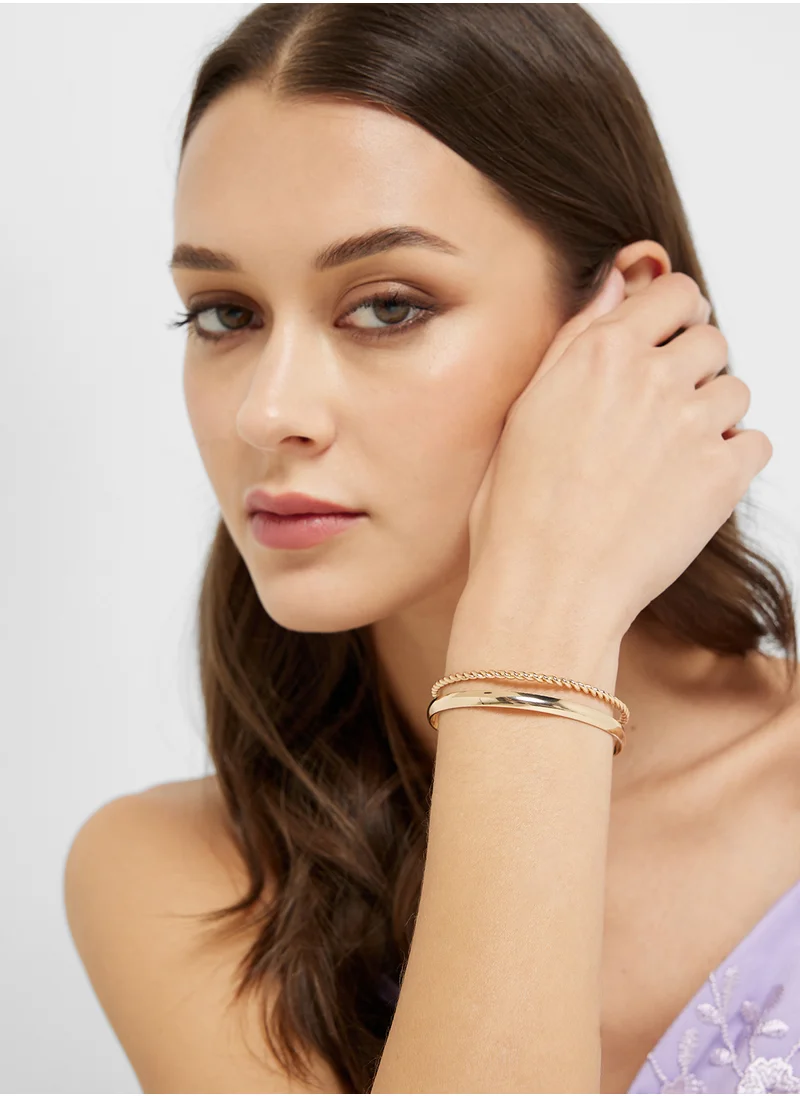 ELLA Layered Cuff Bangle