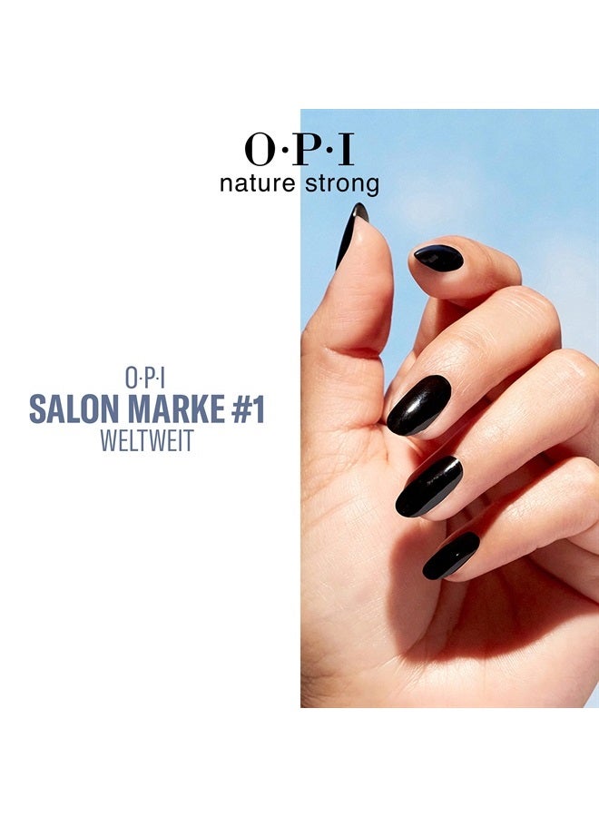 OPI طلاء أظافر نباتي قوي من ناتشر، سماء أونيكس، طلاء أظافر أسود، من أصل طبيعي، خالي من القسوة، 0.5 أونصة سائلة. - Image 5