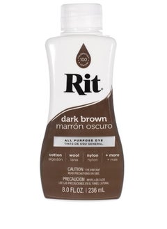 RIT Rit All-Purpose Liquid Dye, Dark Brown  - Image 1