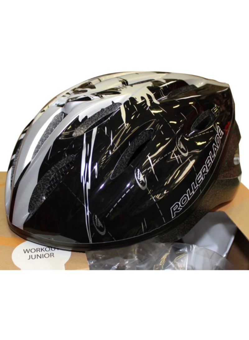 WORKOUT JR XT HELMET M Protective Helmet Black Silver