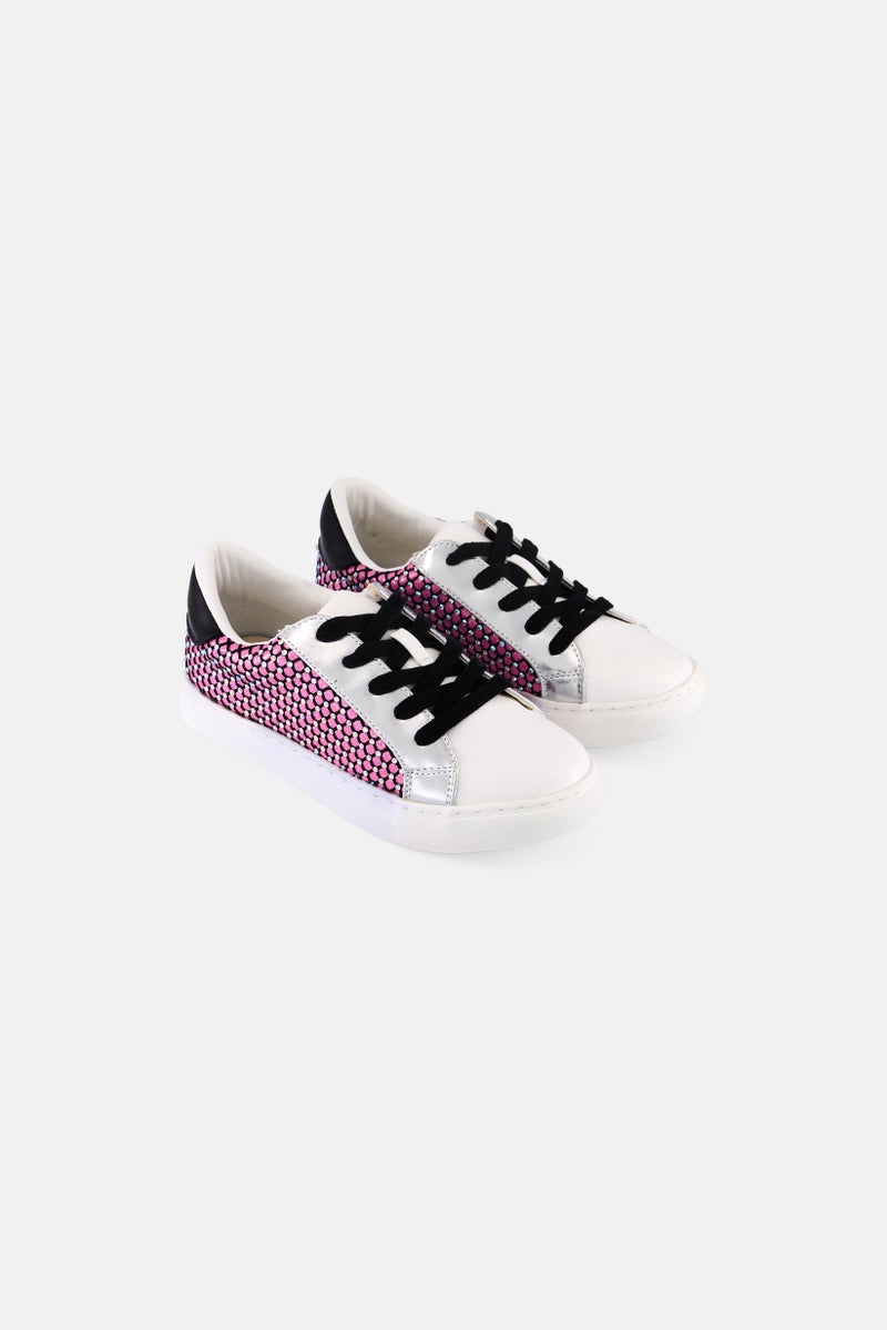 STEVE MADDEN Kids Girl Jrowdy Lace Up Shoes, Multicolor - Image 1