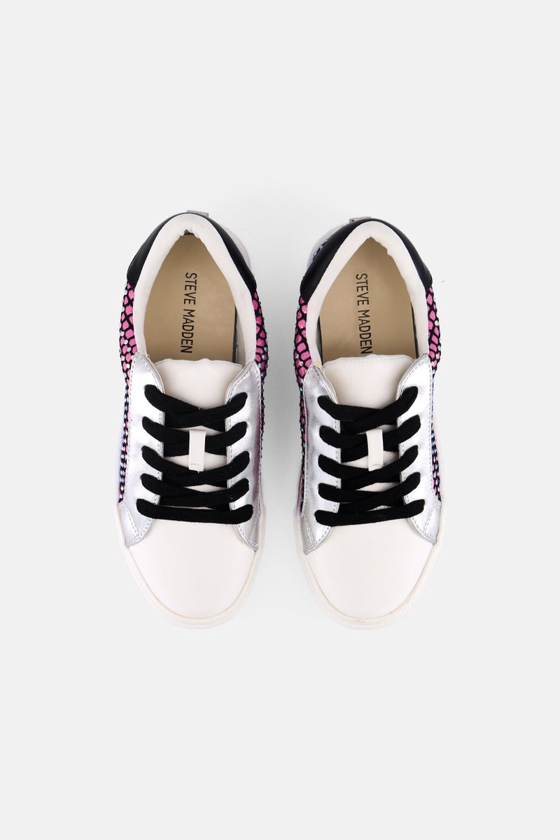 STEVE MADDEN Kids Girl Jrowdy Lace Up Shoes, Multicolor - Image 3