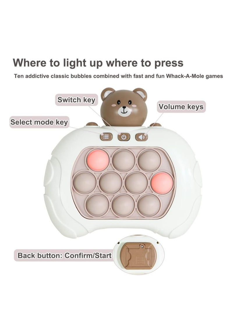 Pop It Game Light Up Fidget Toy, Quick Push Game Console, Whack A Mole Game, Decompression Breakthrough Puzzle Pop Game Machine, Multiple Game Modes Toy For 3+ Years - Package Shape May Vary  - Image 2