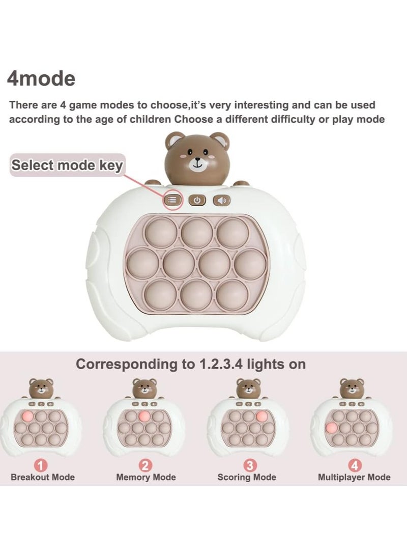 Pop It Game Light Up Fidget Toy, Quick Push Game Console, Whack A Mole Game, Decompression Breakthrough Puzzle Pop Game Machine, Multiple Game Modes Toy For 3+ Years - Package Shape May Vary  - Image 4