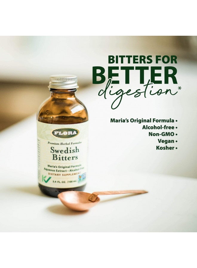 Flora Flora - Swedish Bitters For Digestion, Alcohol-Free Bitters Help Bloating And Digestion, Maria'S Original Formula Aqueous Extract, Vegan, Kosher, Non Gmo, 3.4-Fl. Oz. Glass Bottle  - Image 5
