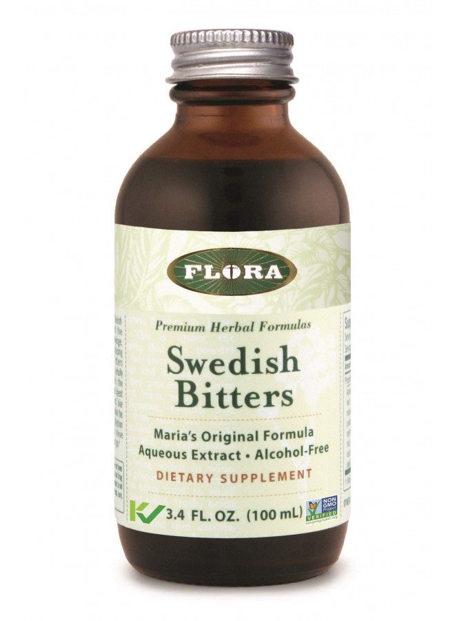 Flora Flora - Swedish Bitters For Digestion, Alcohol-Free Bitters Help Bloating And Digestion, Maria'S Original Formula Aqueous Extract, Vegan, Kosher, Non Gmo, 3.4-Fl. Oz. Glass Bottle  - Image 2