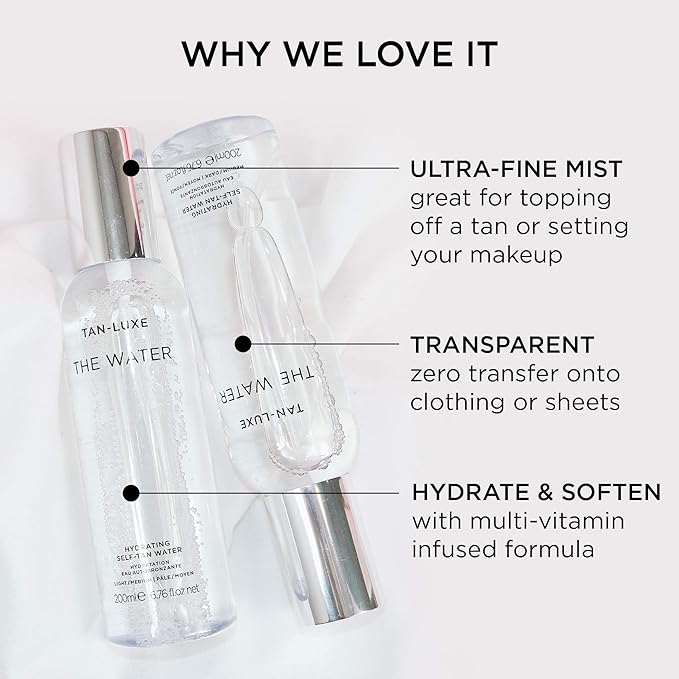 TAN-LUXE Tan Luxe THE WATER Self Tan Water Dark 200 ml Self Tanning Water Cruelty Free Vegan - Image 2